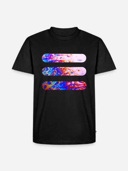 Lines | Wavy lines | | symbols Pattern - Men's Premium Organic T-Shirt - black