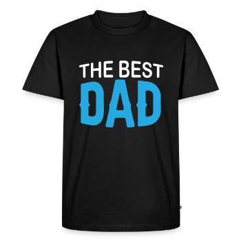 Le meilleur papa - T-shirt Premium bio Homme - noir - Devant - Nico (187cm)