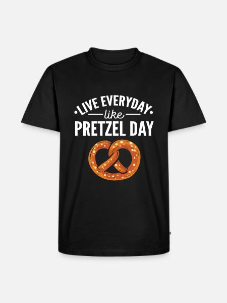pretzel - Men's Premium Organic T-Shirt - black