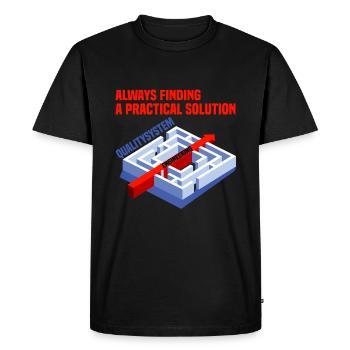 Engineering Solutions - Men's Premium Organic T-Shirt - black - Front - Nico (187cm)