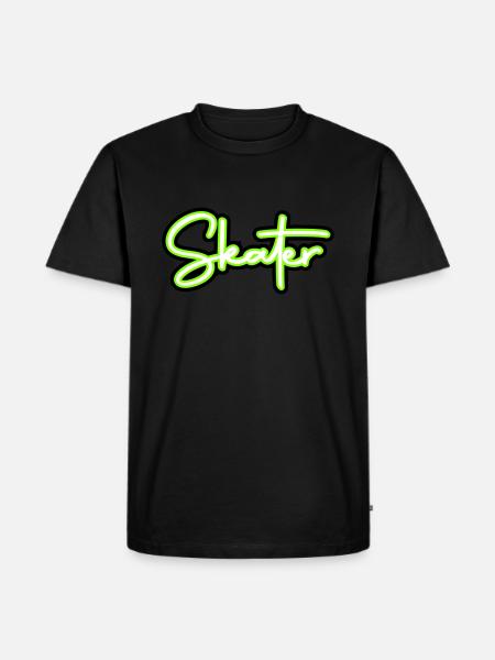 skater - Men's Premium Organic T-Shirt - black