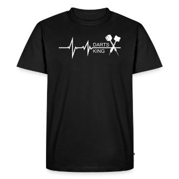 Dart Darts Hobby Sport Gift Idea - Men's Premium Organic T-Shirt - black - Front - Nico (187cm)