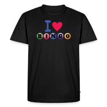 Bingo Player Gift Gift Idea - Men's Premium Organic T-Shirt - black - Front - Nico (187cm)