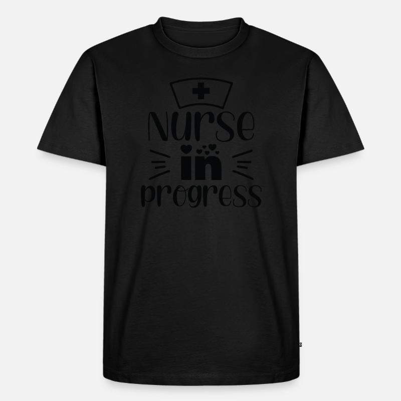 Krankenschwester in Progress - Männer Premium Bio T-Shirt - undefined