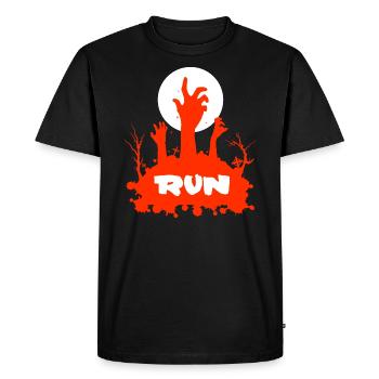 Zombie Graveyard Horror Grave Emo Gamer 666 Comic - Men's Premium Organic T-Shirt - black - Front - Nico (187cm)