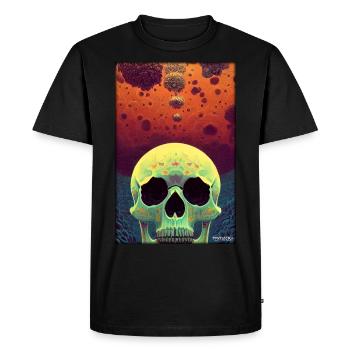 Crâne de Psy Goa - T-shirt Premium bio Homme - noir - Devant - Nico (187cm)