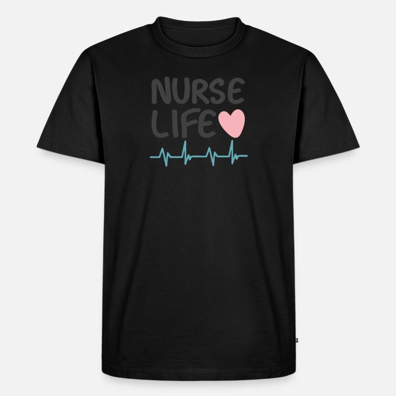 Krankenschwester Leben - Männer Premium Bio T-Shirt - undefined