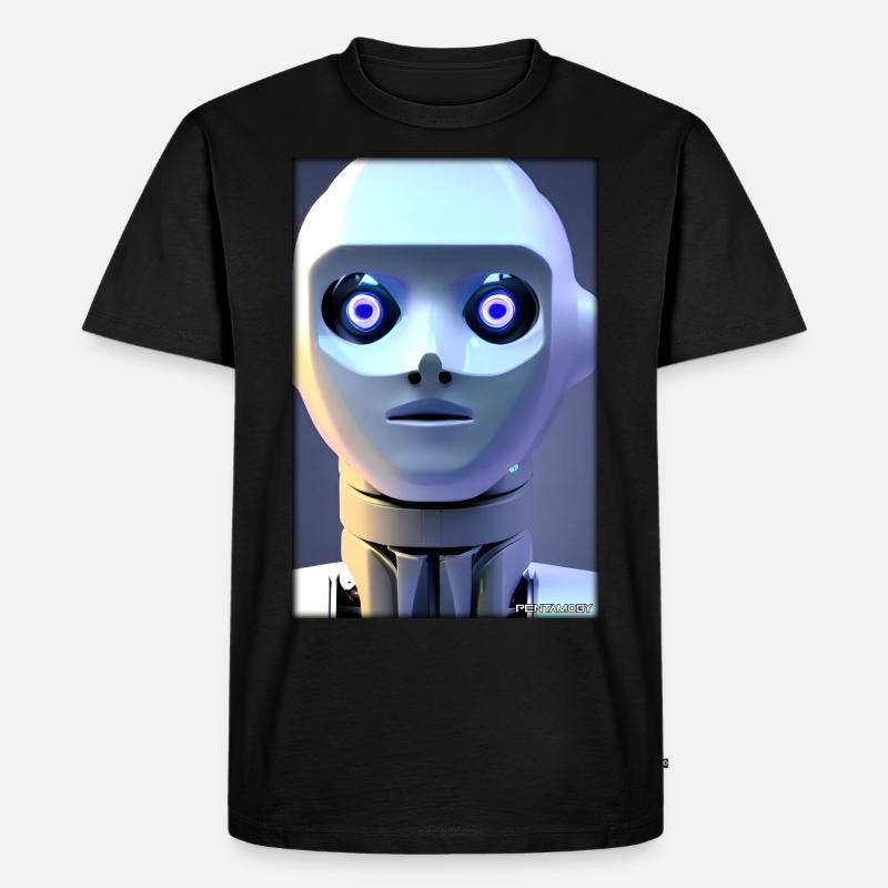 Robot Future Technology Science Android - T-shirt Premium bio Homme - noir