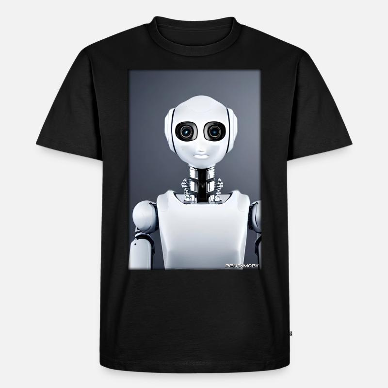 Robot Future Technology Science Android - T-shirt Premium bio Homme - noir