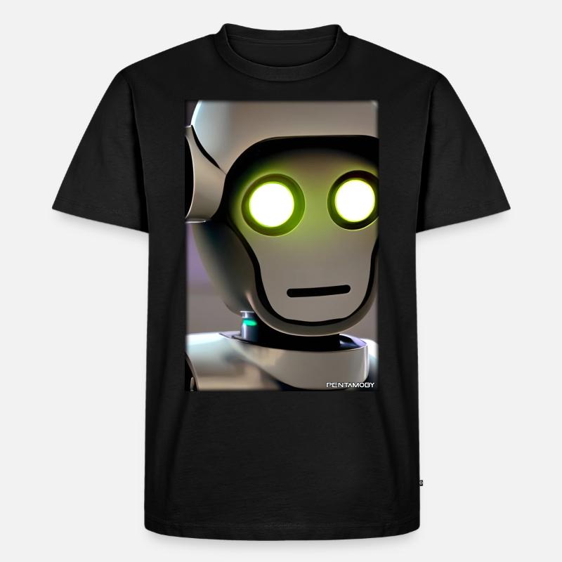 Robot Future Technology Science Android - Men's Premium Organic T-Shirt - black