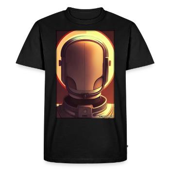 Robot Future Technology Science Android - Men's Premium Organic T-Shirt - black - Front - Nico (187cm)