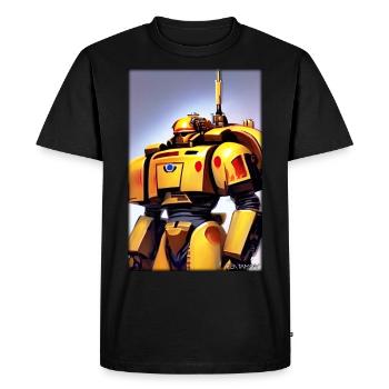 Kampfbot Robot Super Soldier Machine Warrior - Men's Premium Organic T-Shirt - black - Front - Nico (187cm)