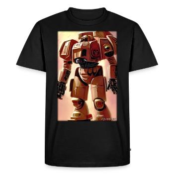 Kampfbot Robot Super Soldier Machine Warrior - Men's Premium Organic T-Shirt - black - Front - Nico (187cm)