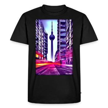 Tour de télévision de Berlin Berlin City Landmark - T-shirt Premium bio Homme - noir - Devant - Nico (187cm)