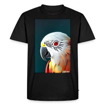 Parrot Parrot Bird Birds Macaw Animal Wildlife - Men's Premium Organic T-Shirt - black - Front - Nico (187cm)