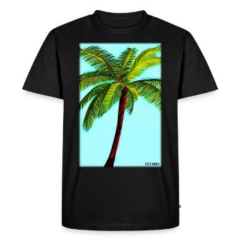 Palm Beach Holiday Summer Sun Sea Travel Holidays - T-shirt Premium bio Homme - noir - Devant - Nico (187cm)