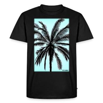 Palm Beach Holiday Summer Sun Sea Travel Holidays - T-shirt Premium bio Homme - noir - Devant - Nico (187cm)