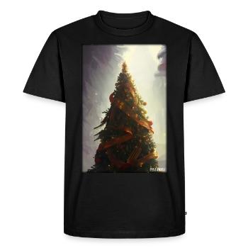 Christmas tree Christmas winter - Men's Premium Organic T-Shirt - black - Front - Nico (187cm)