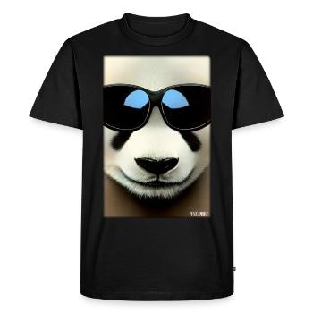 Panda Sunglasses Wildlife Forest Animals Wilderness - Men's Premium Organic T-Shirt - black - Front - Nico (187cm)