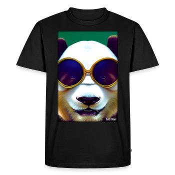 Panda Sunglasses Wildlife Forest Animals Wilderness - Men's Premium Organic T-Shirt - black - Front - Nico (187cm)