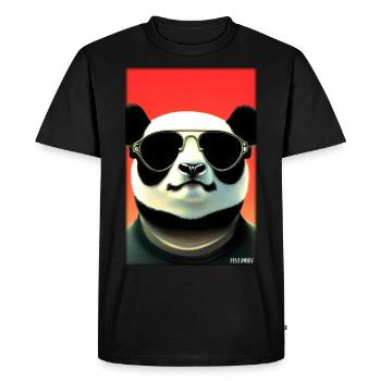 Panda Sunglasses Wildlife Forest Animals Wilderness - Men's Premium Organic T-Shirt - black - Front - Nico (187cm)