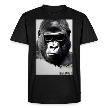 Gorilla Sunglasses Wildlife Forest Animals Wildlife - Men's Premium Organic T-Shirt - black - Front - Nico (187cm)