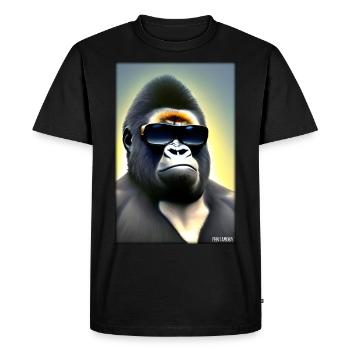 Gorilla Sunglasses Wildlife Forest Animals Wildlife - Men's Premium Organic T-Shirt - black - Front - Nico (187cm)