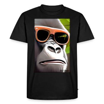 Gorilla Sunglasses Wildlife Forest Animals Wildlife - Men's Premium Organic T-Shirt - black - Front - Nico (187cm)