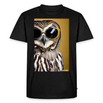 Owl Sunglasses Wildlife Bird Forest Animal Forest - Men's Premium Organic T-Shirt - black - Front - Nico (187cm)