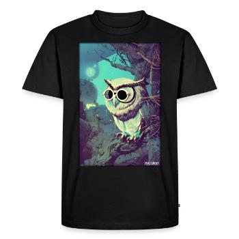 Owl Sunglasses Wildlife Bird Forest Animal Forest - Men's Premium Organic T-Shirt - black - Front - Nico (187cm)