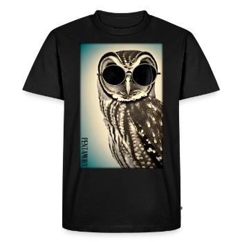 Owl Sunglasses Wildlife Bird Forest Animal Forest - Men's Premium Organic T-Shirt - black - Front - Nico (187cm)