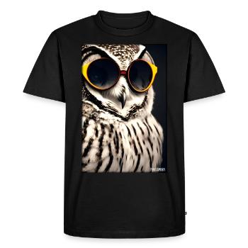 Owl Sunglasses Wildlife Bird Forest Animal Forest - Men's Premium Organic T-Shirt - black - Front - Nico (187cm)