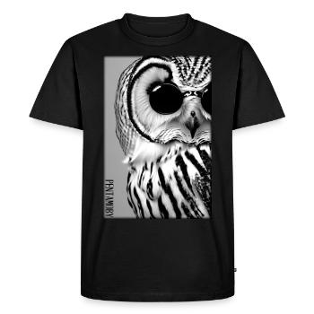 Owl Sunglasses Wildlife Bird Forest Animal Forest - Men's Premium Organic T-Shirt - black - Front - Nico (187cm)