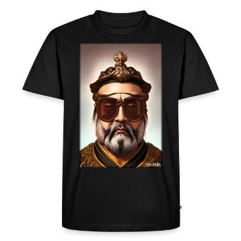 Confucius Sunglasses Philosopher China Asia - Men's Premium Organic T-Shirt - black - Front - Nico (187cm)