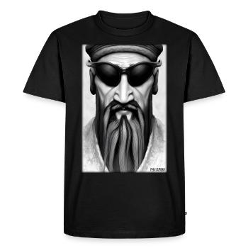 Confucius sunglasses philosopher China Asia - Men's Premium Organic T-Shirt - black - Front - Nico (187cm)