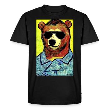 Bear Sunglasses Wildlife Forest Animals Wilderness - Men's Premium Organic T-Shirt - black - Front - Nico (187cm)