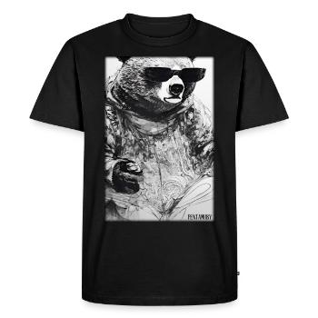 Bear Sunglasses Wildlife Forest Animals Wilderness - Men's Premium Organic T-Shirt - black - Front - Nico (187cm)