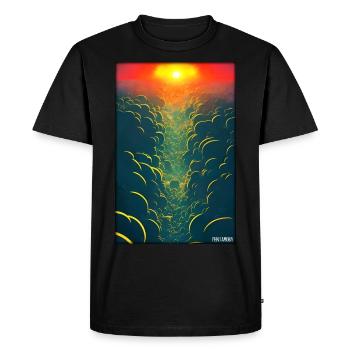 Sunset Sunset Sun Sky Nature Summer - Men's Premium Organic T-Shirt - black - Front - Nico (187cm)
