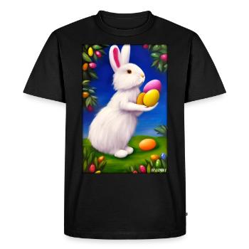 Rabbit Easter Easter Pet Easter Holiday - Men's Premium Organic T-Shirt - black - Front - Nico (187cm)