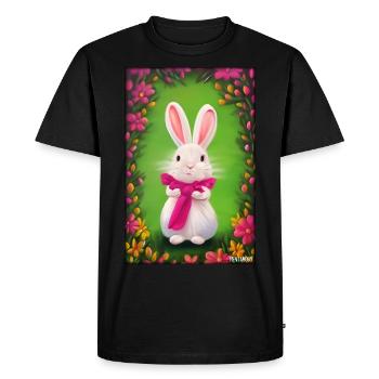 Rabbit Easter Easter Pet Easter Holiday - Men's Premium Organic T-Shirt - black - Front - Nico (187cm)