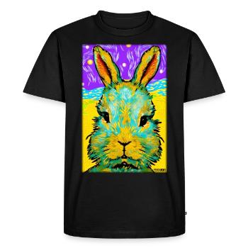 Rabbit Easter Easter Pet Easter Holiday - Men's Premium Organic T-Shirt - black - Front - Nico (187cm)