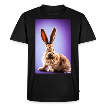 Rabbit Easter Easter Pet Easter Holiday - Men's Premium Organic T-Shirt - black - Front - Nico (187cm)
