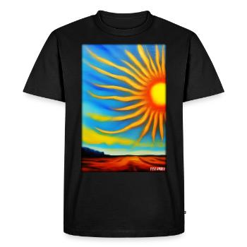 Sun Summer Nature Holiday Sunshine Sunlight - Men's Premium Organic T-Shirt - black - Front - Nico (187cm)