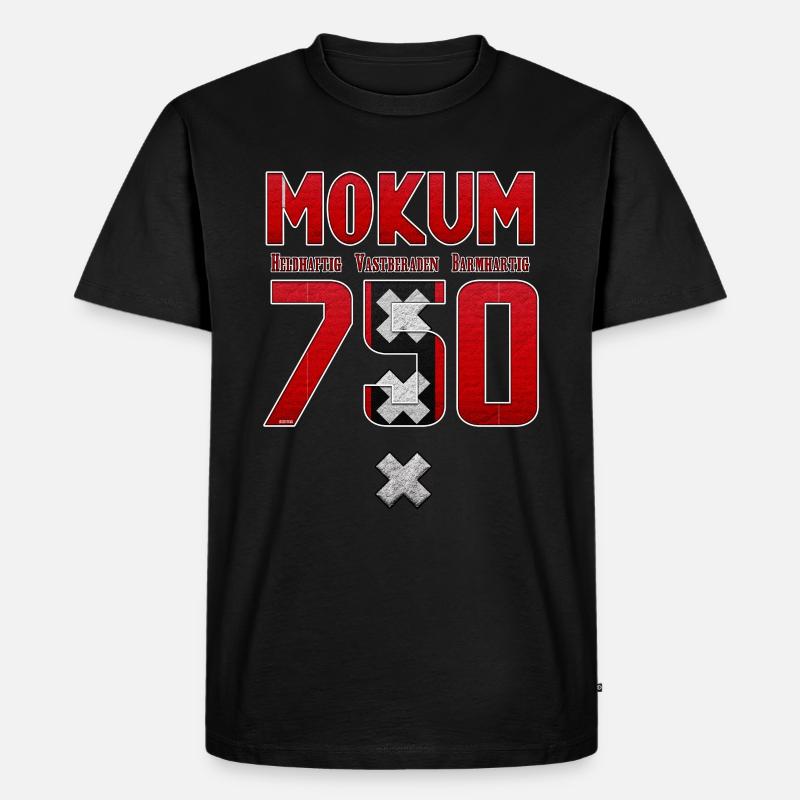 Amsterdam 750 HVB - Männer Premium Bio T-Shirt - Schwarz
