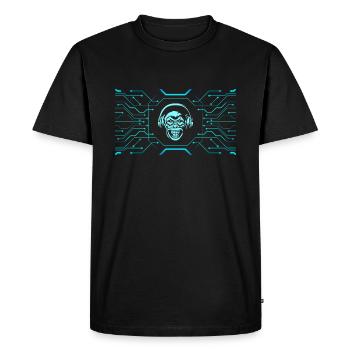 game fanatic - Men's Premium Organic T-Shirt - black - Front - Nico (187cm)
