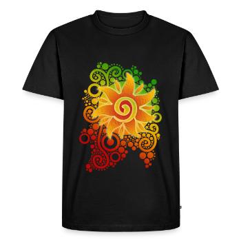 SUNSHINE REGGAE - Men's Premium Organic T-Shirt - black - Front - Nico (187cm)