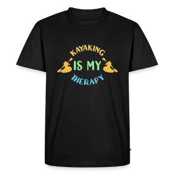 Kayak Kayaking - Men's Premium Organic T-Shirt - black - Front - Nico (187cm)