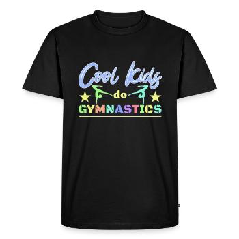 Gymnastique Gymnastique Gymnastes - T-shirt Premium bio Homme - noir - Devant - Nico (187cm)