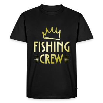 Fishing Crew - Men's Premium Organic T-Shirt - black - Front - Nico (187cm)