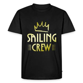 Équipage de navigation - T-shirt Premium bio Homme - noir - Devant - Nico (187cm)